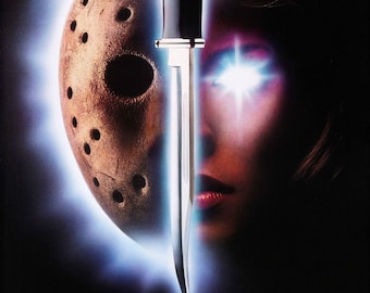 Friday the 13th Part VII 1988 Cult Vintage Horror Film Movie Poster Print A3 A4
