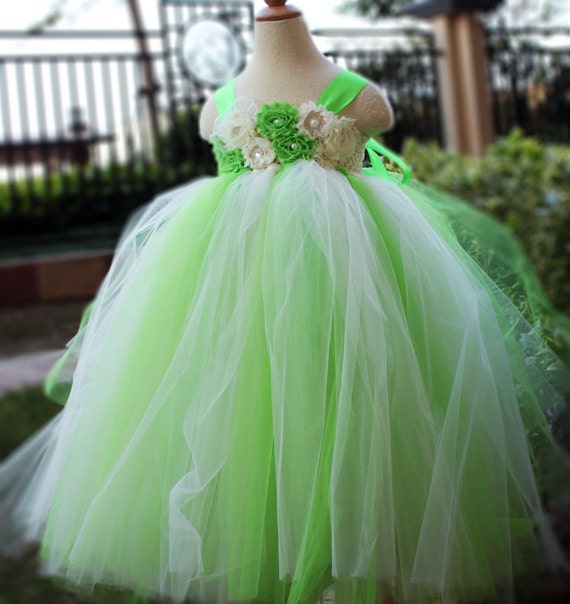 Lime Green Flower Girl Dress Party dresses tutu dress baby
