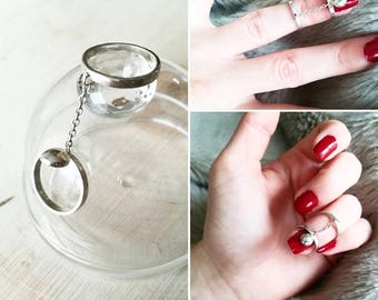925 sterling silver nail ring