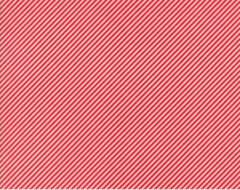 Scrumptious Stripe Red Basics by Bonnie and Camille from Moda -1 yard