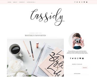 Blogger Template - Premade Blog Templates - Blog Theme - Responsive Blogger Template - Blogger Theme - Blogspot - Blog Design - Feminine