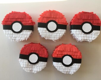 Pokemon Ball pre-filled Mini Piñata Party Favor