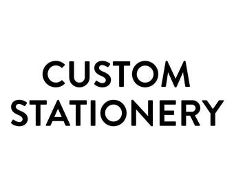 Custom Letterpress Stationery - A2 Flat Cards (Black Ink)