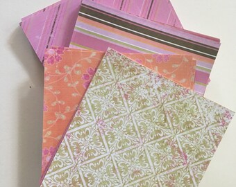Scrapbooking paper lot of 80 sheets 6x6 size with 20 different designs. Designer paper for scrapbooking projects and homemade stationary