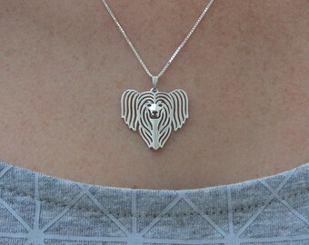 Chinese Crested - sterling silver pendant and necklace