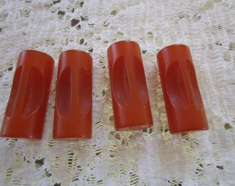 Vintage Butterscotch Bakelite Tubular Buttons