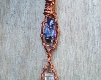 Amethyst | | quartz | | crystal | | necklace charged and cleansed in the newyears eve moonlight!