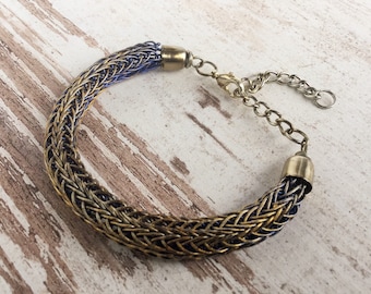 Viking knit bracelet