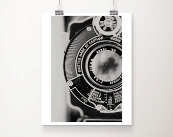 vintage camera photograph vintage camera print camera print kodak camera photograph black and white photography