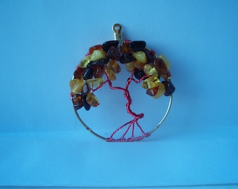 Baltic Amber Tree of Life Pendant