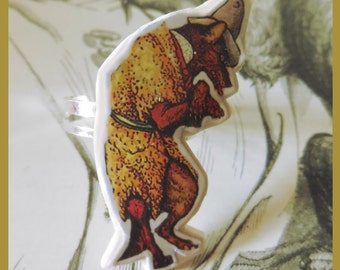 Ring adjustable big bad wolf