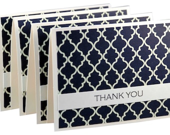 Set of 12 simple thank you cards, modern thank you notes, handmade thank you card set, wedding thank you cards