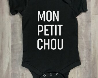 Mon Petit Chou Baby Onesie, Baby Gift