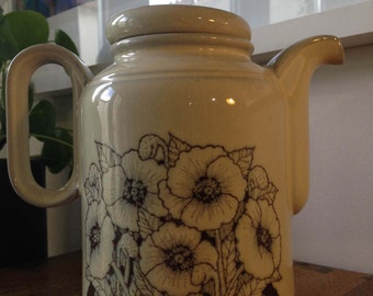 1980's Vintage Hornsea pottery Cornrose coffee pot