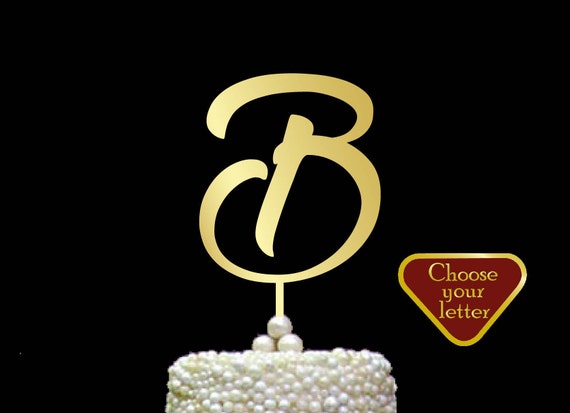 letter b cake toppers for wedding single letter cake topper letter b cake toppers