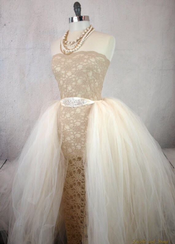 open tulle skirt