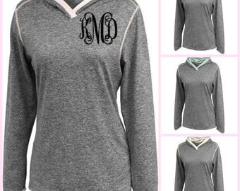 Monogrammed Space Dye Hoodie