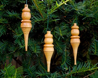 Set of 3 Ash Ornaments