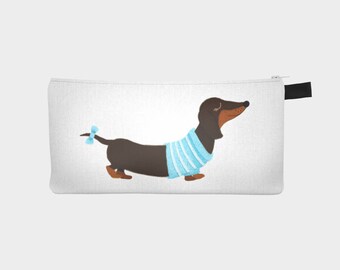 Chest pencil - makeup pouch "Dachshund"