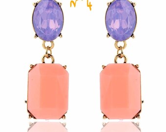 Candy color earrings