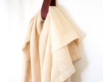 leather wall hanging strap | wall hook| hanging storage | home decor | leather strap hanger | towel holder | leather home accessories