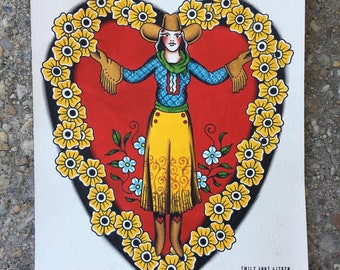 Sweetheart of the Rodeo Painting