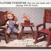 Doll Furniture Pattern - Clothespin Crafting Pattern for Rocker, Chair and Side Table - Pattern 17341016