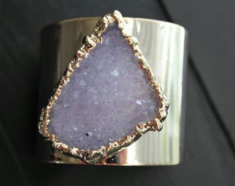 Druzy Cuff Bracelet Druzy Jewelry Druzy Bracelet Gold Druzy Bracelet Druzy Bracelet Gold Natural Druzy Bracelet Geode Bracelet Geode Jewelry