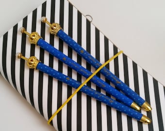 Blue Crown Planner Queen Pen