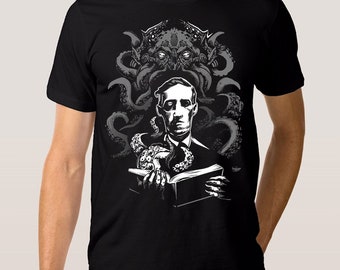 H.P. Lovecraft Art T-Shirt, Men's Women's All Sizes