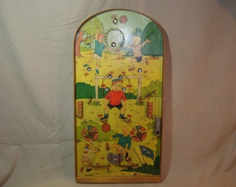 Poosh-m-up. Table de flipper. Football. Footballeurs. Vintage toys. Little boys.