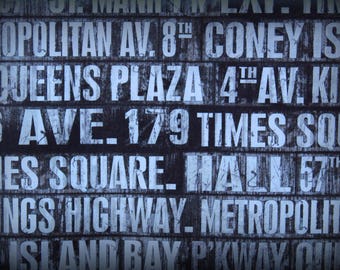 Tim Holtz Fabric, Subway Signs Fabric, 18 x 44 Inches, Holtz Subway Signs, Black and White, Scrapbook Fabric, Eclectic Elements, Cotton