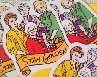 Golden Girls Sticker, Golden Girls Gifts, Cute Stickers, Thank You For Being A Friend, Funny Stickers, Sophia Rose Dorothy Blanche, Fandom