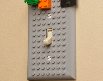 Lego single light switch cover plate