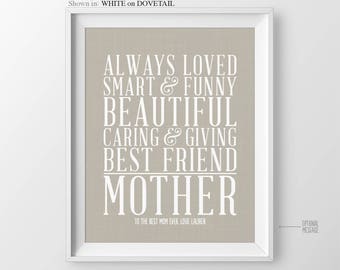 Mom Birthday Gift Christmas Gift for Mom Gift Mother Gift for Mothers Day Gift Mother of the Bride Gift Wedding Gift for Mom