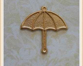 6 pcs umbrella stamping finding, embellishment #4215