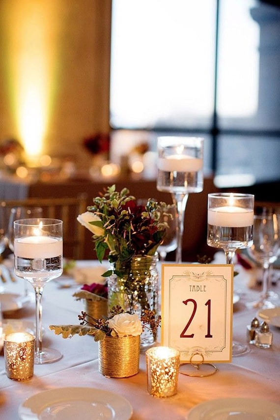 SET OF 15 Wedding round shaped table number holders SET OF 15 Wedding round shaped table number holders