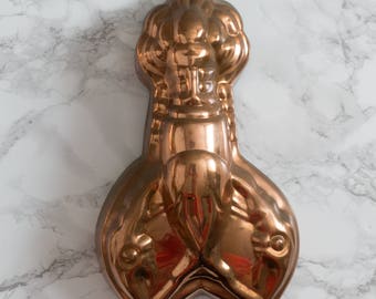 Vintage Copper Lobster Mold