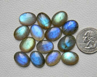 Natural Labradorite oval shape Gemstone cabochon calibrated sizes available in 6x4 7x5 8x6 9x7 10x8 11x9 12x10 14x10 16x12 18x13 20x15 16x22