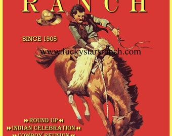 101 Rodeo Cowboy Cowgirl Rodeo 18x24 Vintage Print