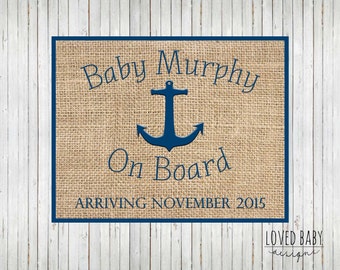 nautical baby announcements
