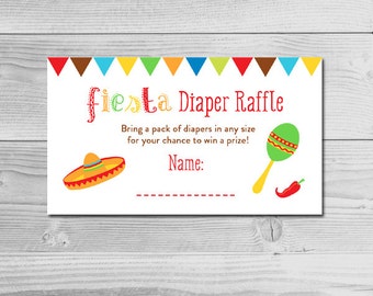 Fiesta diaper raffle | Etsy