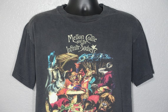1996 Smashing Pumpkins - Mellon Collie and the Infinite Sadness Tour - Double Sided Skull Cross Bones Vintage Concert T-Shirt