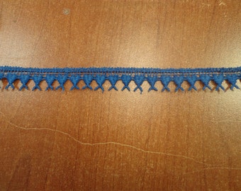Vintage (1970s) 5/8" Wide Tiny Hearts Trim, Royal Blue (2 Yd)