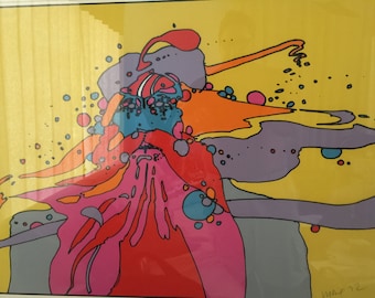 Peter Max Maharishi Silkscreen 1972