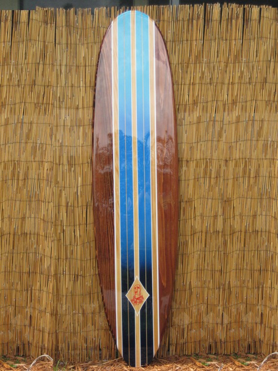 Decorative Wooden Surfboard Wall Art for a Hotel Restaurant