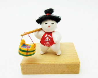 Miniature Japanese doll.Asakusa doll.Kingyouriuri/Goldfish selling.45mm.#jd8.msjapan