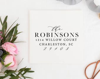 Return Address Stamp, Address Stamp, Custom Address Stamp, Wedding Return Address Stamp Personalized Return Address Stamp Rubber Stamp No.7