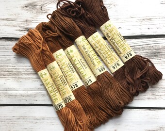 Clark’s Anchor Needlepoint Tapestry Thread Skeins Brown