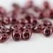 Red Wine : SuperDuo Czech Glass,2 Hole, 2.5x5mm, 10-30 grams (b-6C)